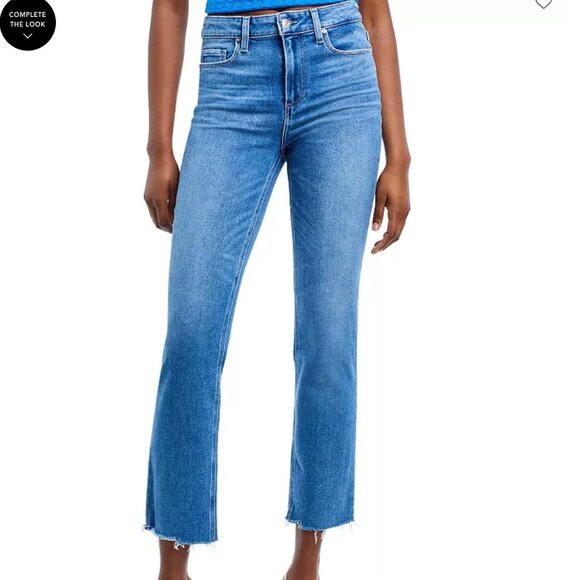 Paige Cindy Jeans Raw Hem Music Distressed 27